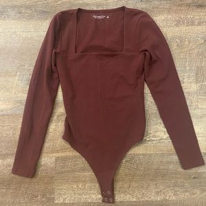 Abercrombie Square Neck Bodysuit, size S. NWT.